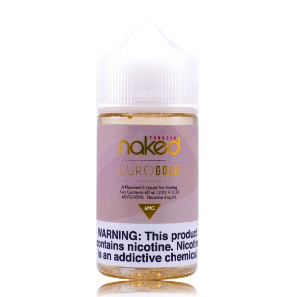 Naked 100 E-Liquid 60mL | PMTA Submitted (Freebase) | Tobacco Euro Gold