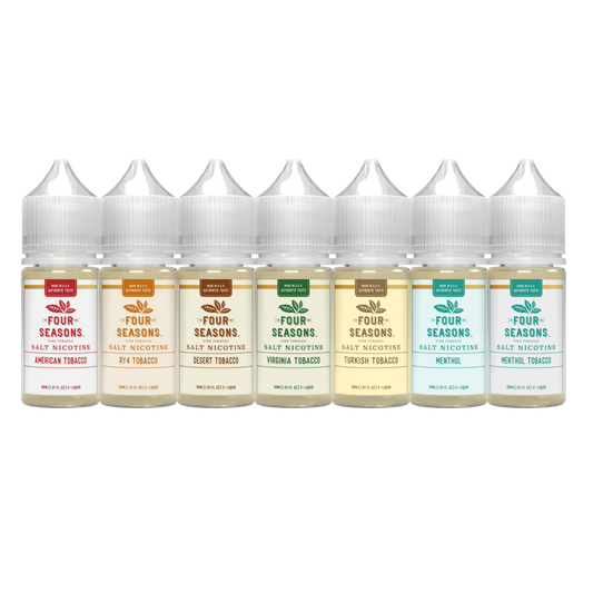 Four Seasons Salt Series E-Liquid 30mL (Salt Nic) Group Photo