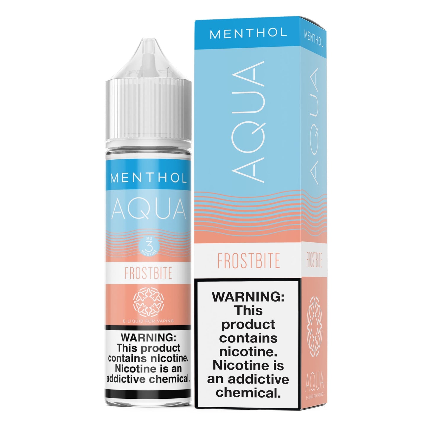 Aqua Series E-Liquid 60mL (Freebase) | Frostbite with Packaging