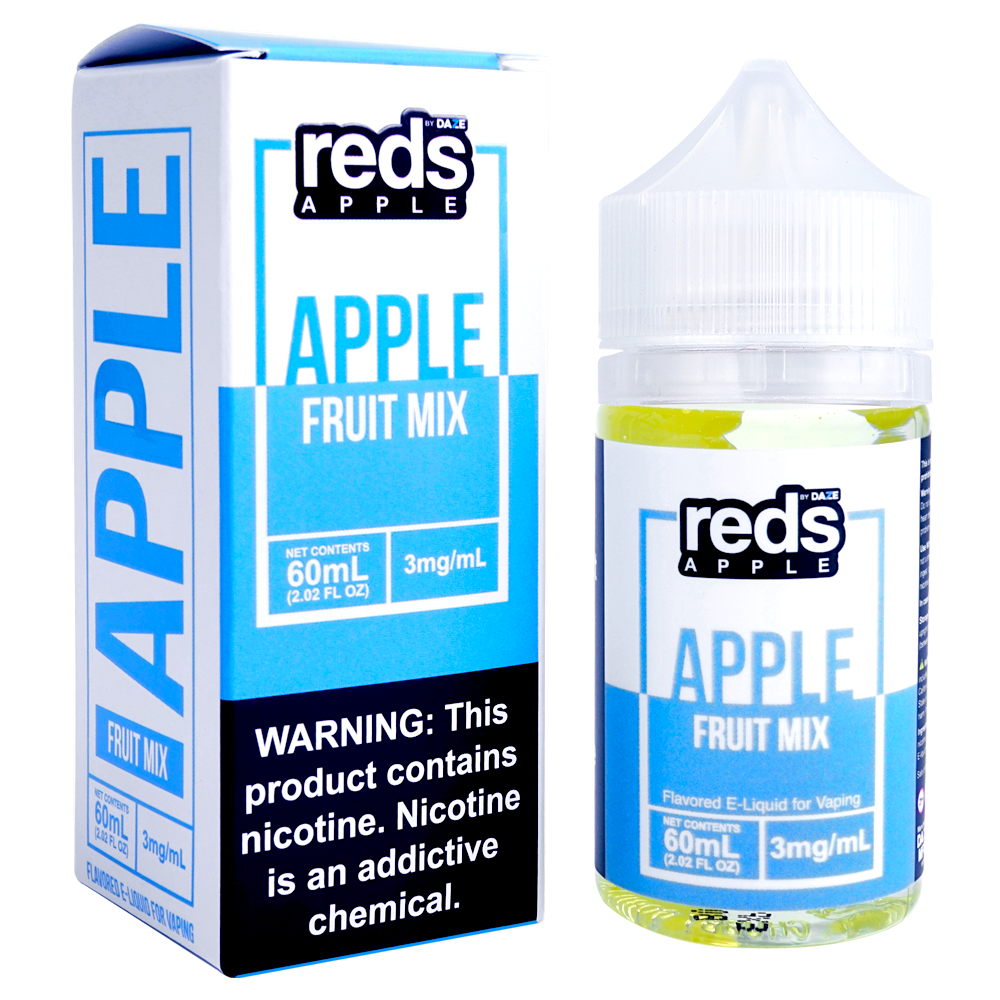 Reds Apple Series E-Liquid 60mL (Freebase) Fruit Mix with Packaging