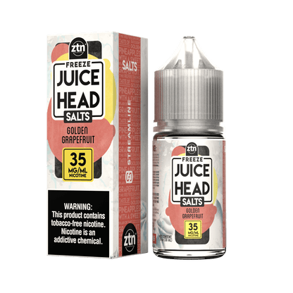 Juice Head Salt Series E-Liquid 30mL (Salt Nic)| Gold Grapefruit Freeze with packaging