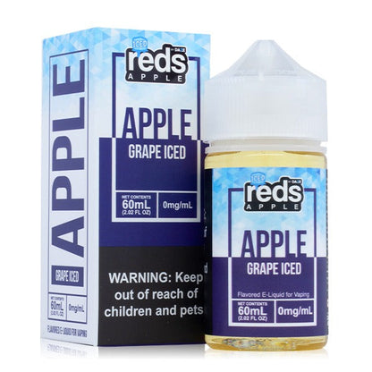 Reds Apple Series E-Liquid 60mL (Freebase) Grape Iced with Packaging