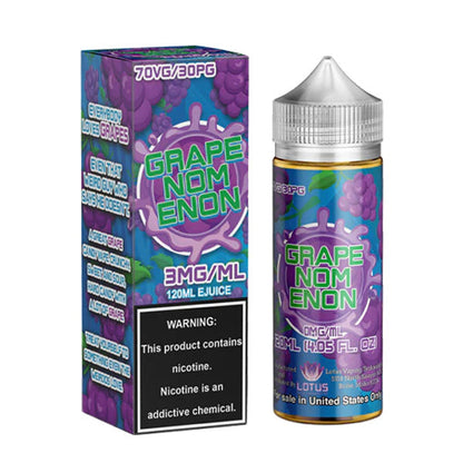 Nomenon and Freenoms Series E-Liquid 120mL (Freebase) | Grapenomenon with packaging