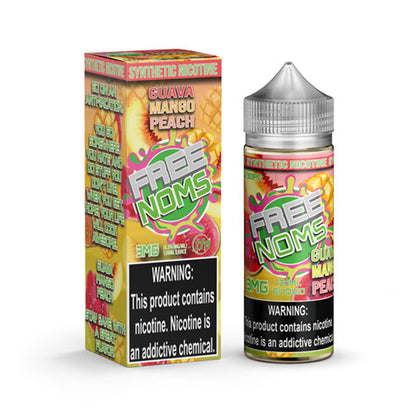 Nomenon and Freenoms Series E-Liquid 120mL (Freebase) | Guava Mango Peach with packaging