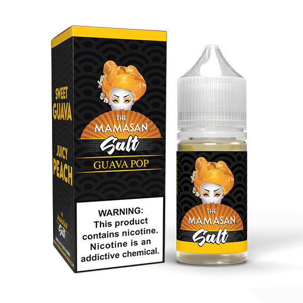 The Mamasan Salt Series E-Liquid 30mL Guava Pop with Packaging