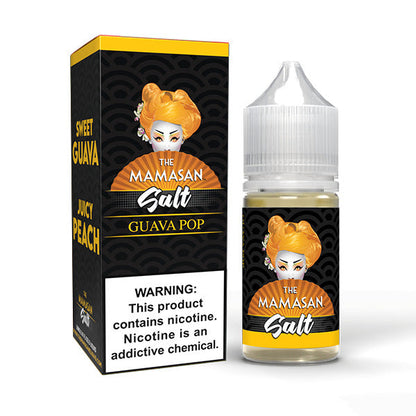 The Mamasan Salt Series E-Liquid 30mL Guava Pop with Packaging