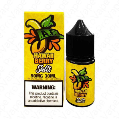 Juicy AF TFN Salt Series E-Liquid 30mL (Salt Nic) | Hawaii Berry with packaging