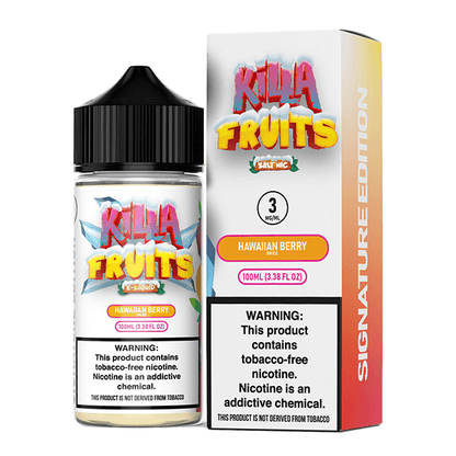 Killa Fruits Signature TFN Series E-Liquid 100mL (Freebase) | Hawaiian Berry on Ice with packaging