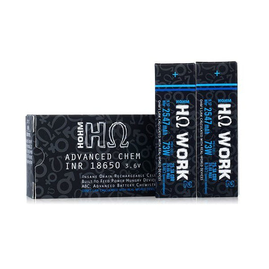 Hohm Tech Hohm Work 18650 Battery | 2547mAh | 25.3A | 2-Pack