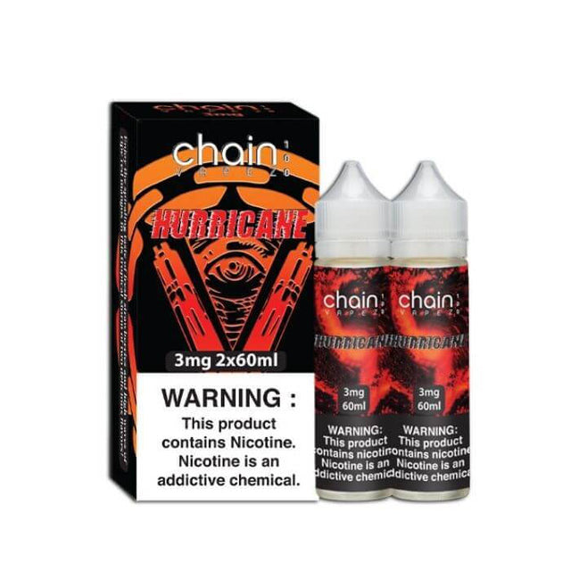 Chain Vapez Series E-Liquid x2-60mL (120mL) Hurricane with packaging