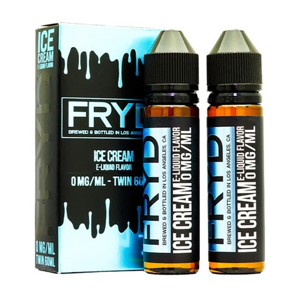 FRYD Series E-Liquid 2x-60mL Bottles (Freebase) Ice Cream with packaging