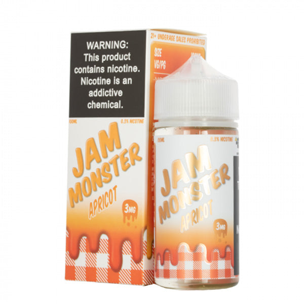 Jam Monster Salt Series E-Liquid 30mL Jam Apricot with packaging