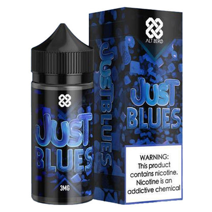 ALT ZERO Series E-Liquid 100mL (Freebase) | Just Blues with Packaging