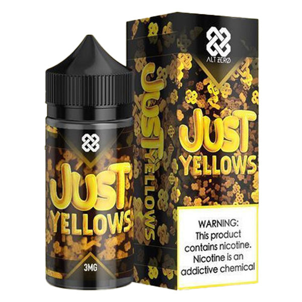 ALT ZERO Series E-Liquid 100mL (Freebase) | Just Yellows with Packaging