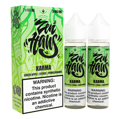 Zen Haus Series E-Liquid x2-60mL | Karma with packaging