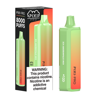 Kiwi Strawberry Ice Pixi Pro Disposable 8000 Puffs 14mL 60mg | MOQ 10pc