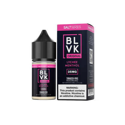 BLVK TFN Salt Series E-Liquid 30mL (Salt Nic) | Lychee Menthol with packaging