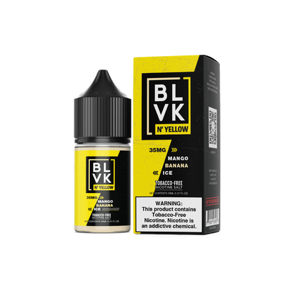 BLVK TFN Salt Series E-Liquid 30mL (Salt Nic) Mango Banana Ice with Packaging