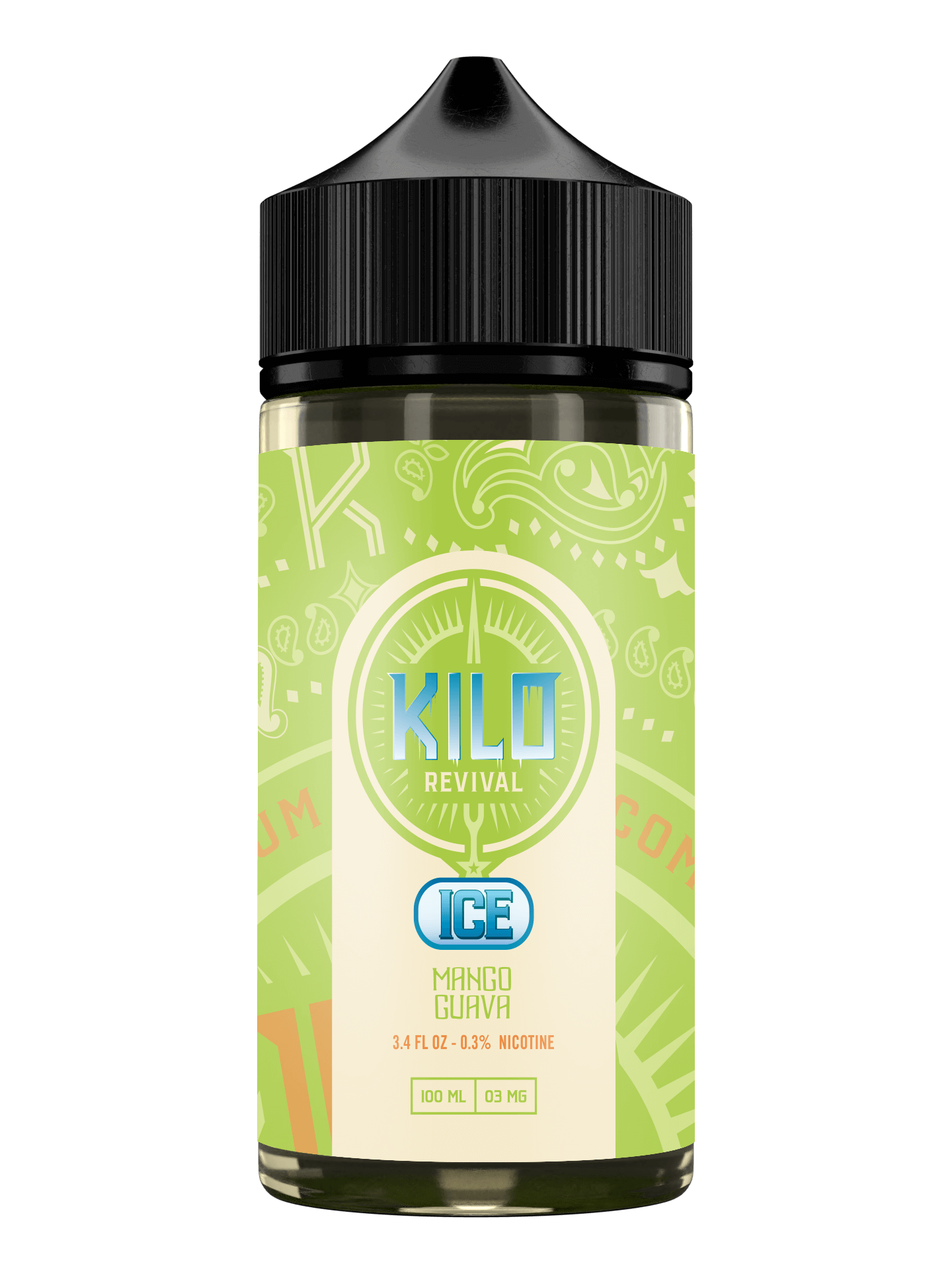 Kilo Revival TFN Series E-Liquid 100mL Mango Guava Ice Bottle