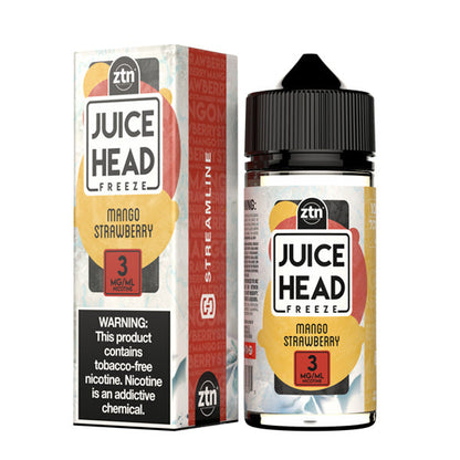 Juice Head Series E-Liquid | 100mL (Freebase) Mango Strawberry Freeze with Packaging