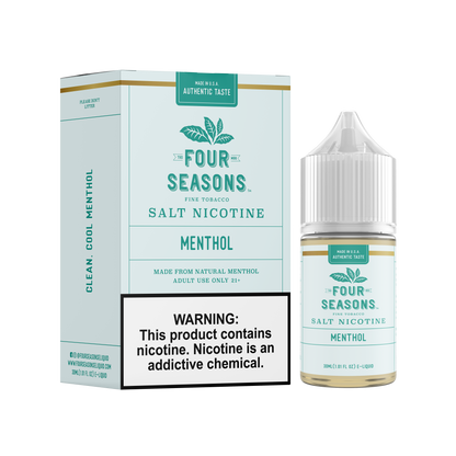 Four Seasons Salt Series E-Liquid 30mL (Salt Nic) | Menthol with Packaging