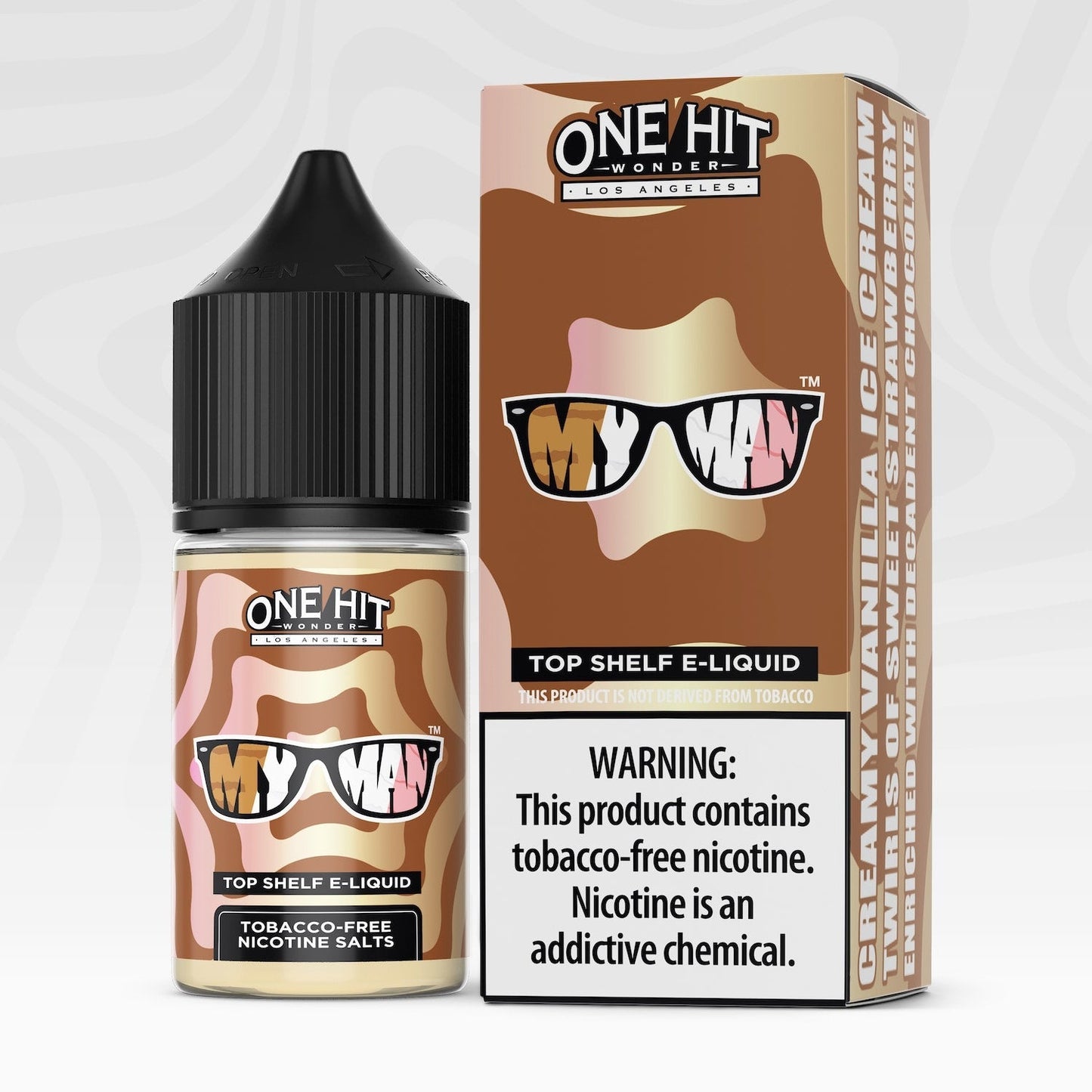 One Hit Wonder TFN Salt Series E-Liquid 30mL (Salt Nic) | My Man with packaging