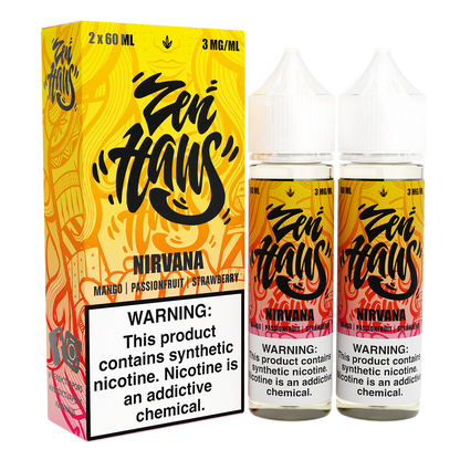 Zen Haus Series E-Liquid x2-60mL | nirvana with packaging