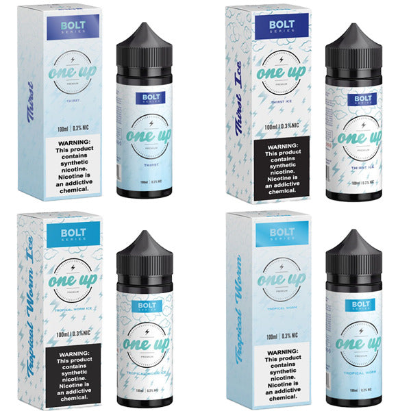 One Up TFN E-Liquid 100mL (Freebase) | Bolts Series Group Photo