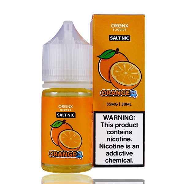 ORGNX Salt Series E-Liquid 30mL (Salt Nic) | Orange Ice with packaging