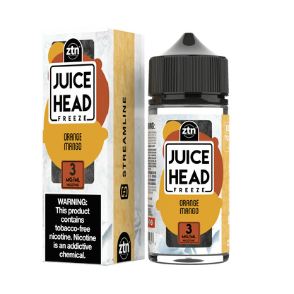 Juice Head Series E-Liquid | 100mL (Freebase) Orange Mango Freeze with Packaging