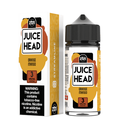 Juice Head Series E-Liquid | 100mL (Freebase) Orange Mango with Packaging