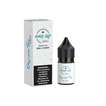 One Up TFN Salt Series E-Liquid 30mL (Salt Nic) | Orgasm Ice With packaging