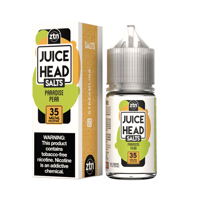 Juice Head Salt Series E-Liquid 30mL (Salt Nic)| Paradise Pear with packaging