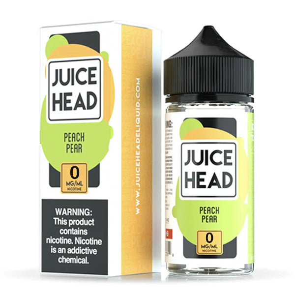 Juice Head Series E-Liquid | 100mL (Freebase) Peach Pear with Packaging