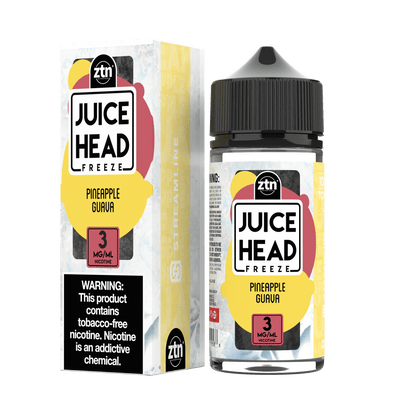 Juice Head Series E-Liquid | 100mL (Freebase) Pineapple Guava Freeze with Packaging