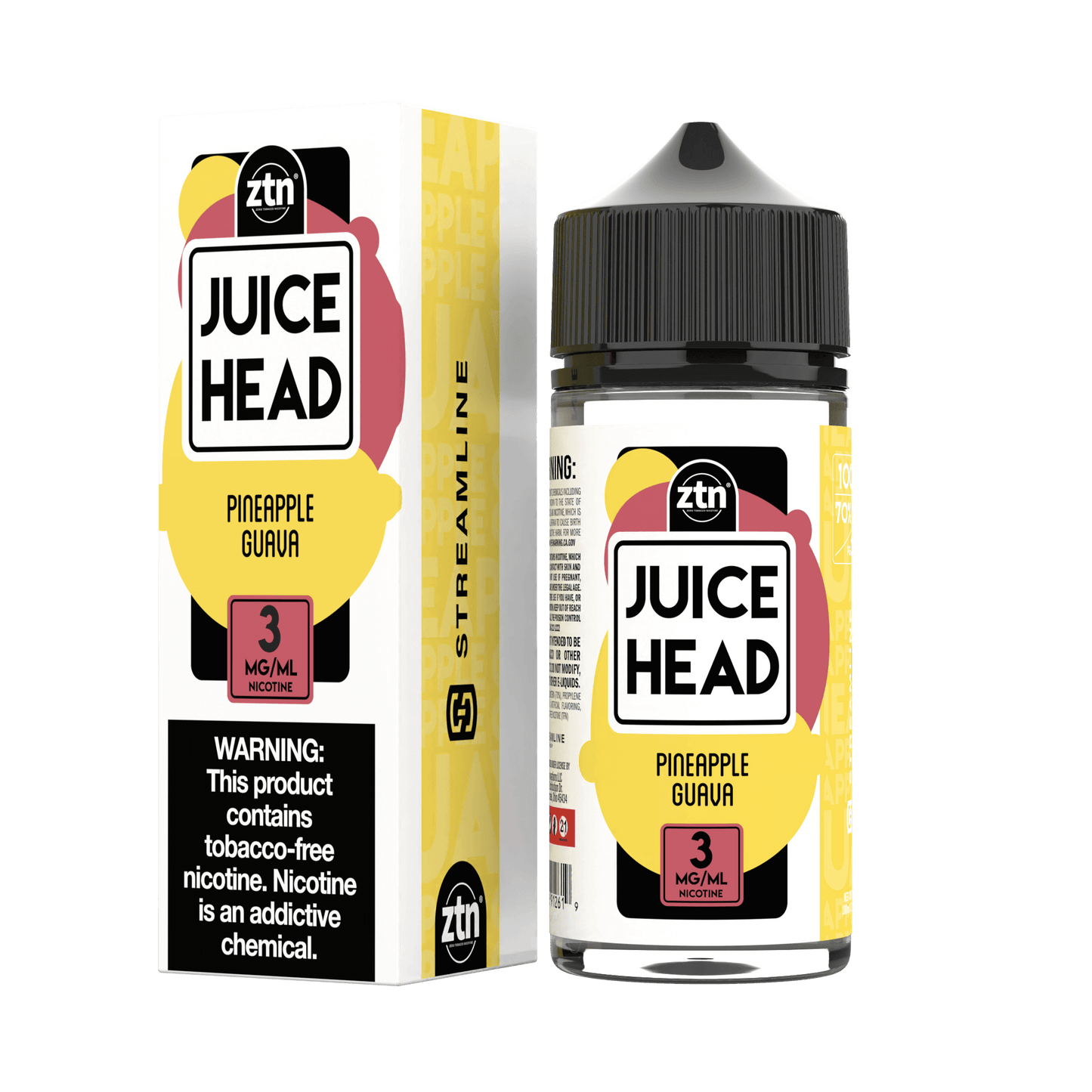 Juice Head Series E-Liquid | 100mL (Freebase) Pineapple Guava with Packaging