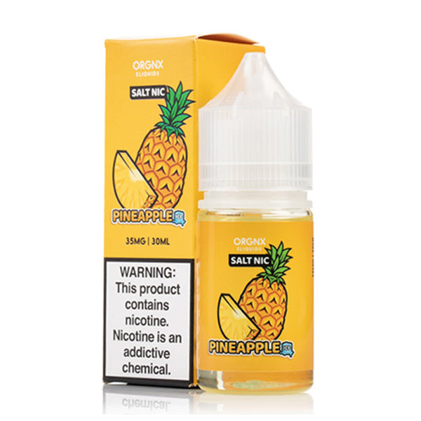 ORGNX Salt Series E-Liquid 30mL (Salt Nic) | Pineapple Ice with packaging