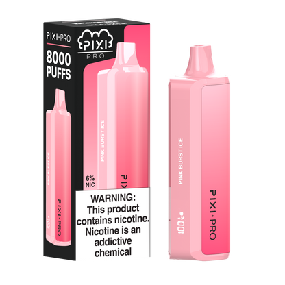 Pink Burst Ice Pixi Pro Disposable 8000 Puffs 14mL 60mg | MOQ 10pc