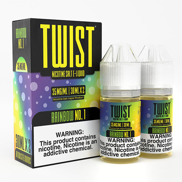 Twist Salts Series E-Liquid x2-30mL Rainbow 1 with packaging