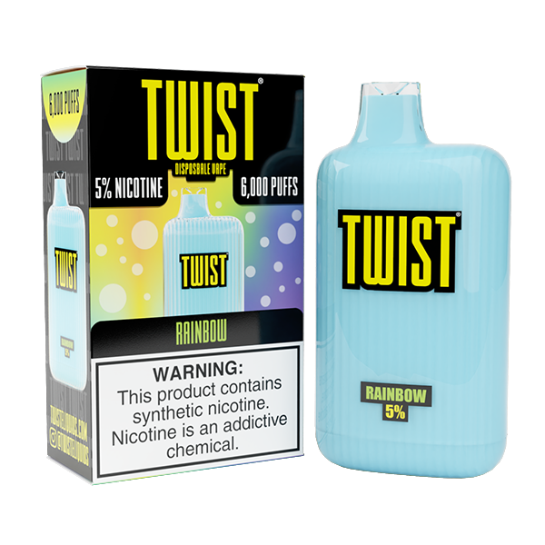 Twist Disposable 6000 Puffs 15mL 50mg | MOQ 10 Rainbow 