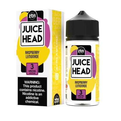 Juice Head Series E-Liquid | 100mL (Freebase) Raspberry Lemonade with Packaging