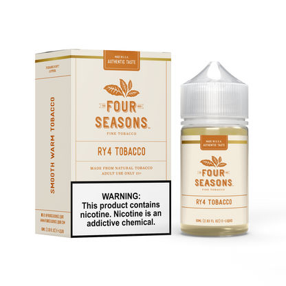 Four Seasons E-Liquid 60mL (Freebase) | Ry4 Tobacco with packaging