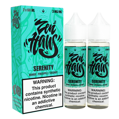 Zen Haus Series E-Liquid x2-60mL | Serenity with packaging