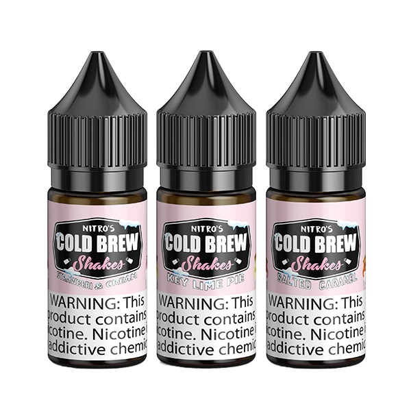 Nitro’s Cold Brew Salt Series E-Liquid 30mL (Salt Nic) | Group Photo