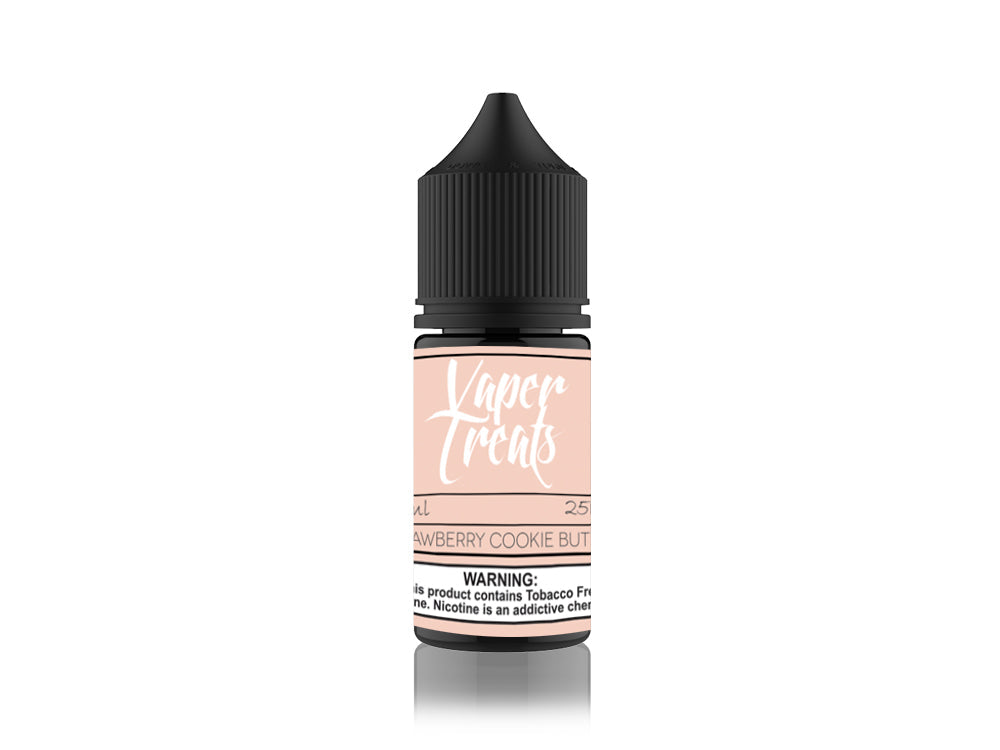 Vaper Treats Salt Series E-Liquid 30mL | Strawberry Cookie Butter Bottle