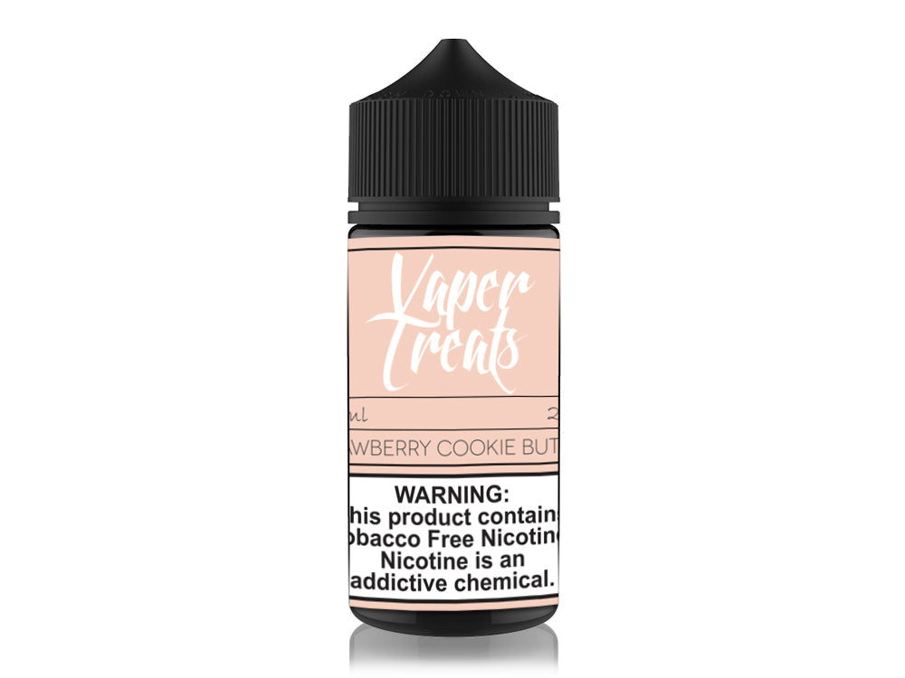 Vaper Treats Series E-Liquid 100mL | Strawberry Cookie Butter Bottle