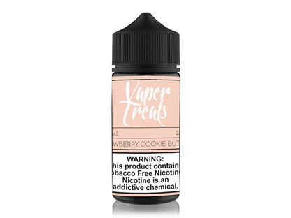 Vaper Treats Series E-Liquid 100mL | Strawberry Cookie Butter Bottle