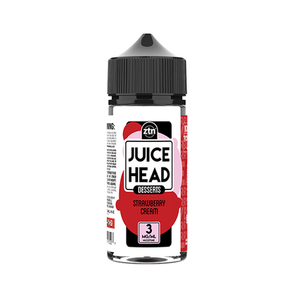 Juice Head Series E-Liquid | 100mL (Freebase) Strawberry Cream with Packaging