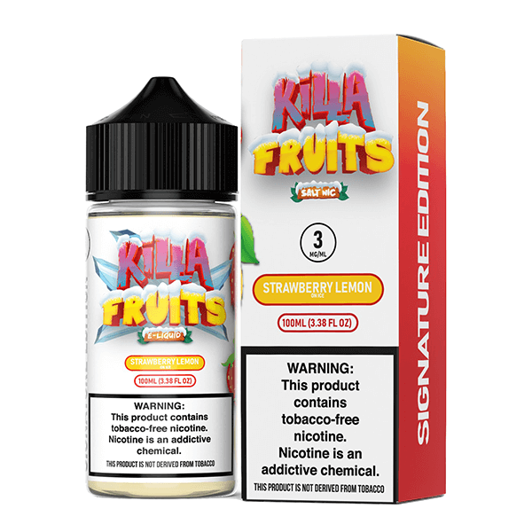 Killa Fruits Signature TFN Series E-Liquid 100mL (Freebase) | Strawberry Lemon on Ice with packaging