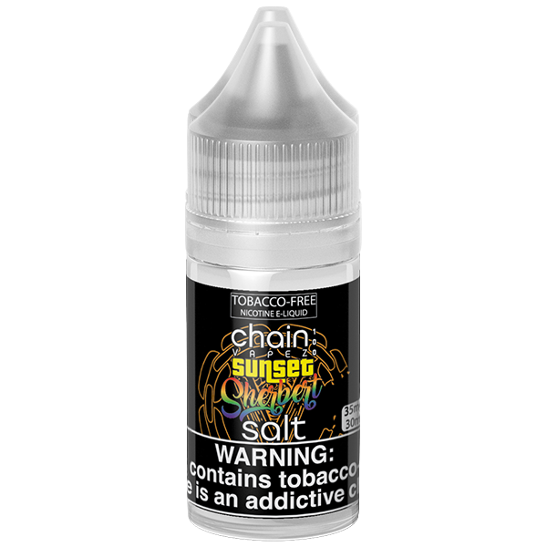 Chain Vapez Salt Series E-Liquid 30mL Sunset Sherbet Bottle